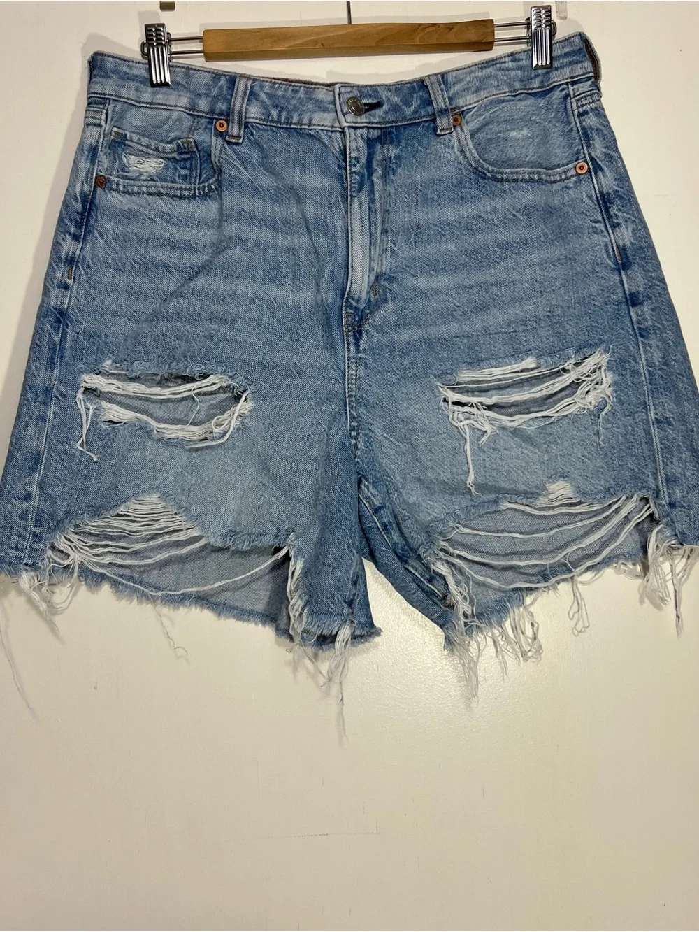 American Eagle Outfitters Light Blue baggy mom short size 12